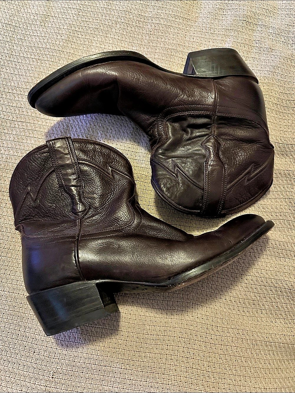 Cuero The Cavalier Women's Brown Leather Heeled Boots US 8.5